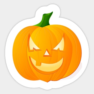 Cute Jack O Lantern Happy Halloween Sticker